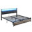Tryston LED Bed Frame with Drawers and Charging Station-1925215926-1925215925