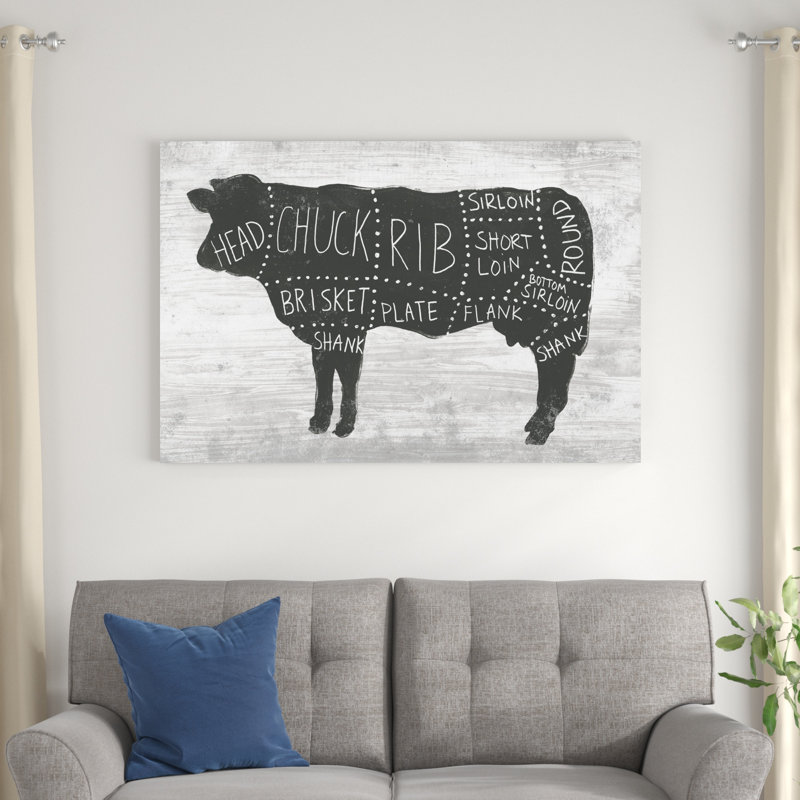 Farmhouse Butcher II, H 32 po x l 48 po x P 1,25 po