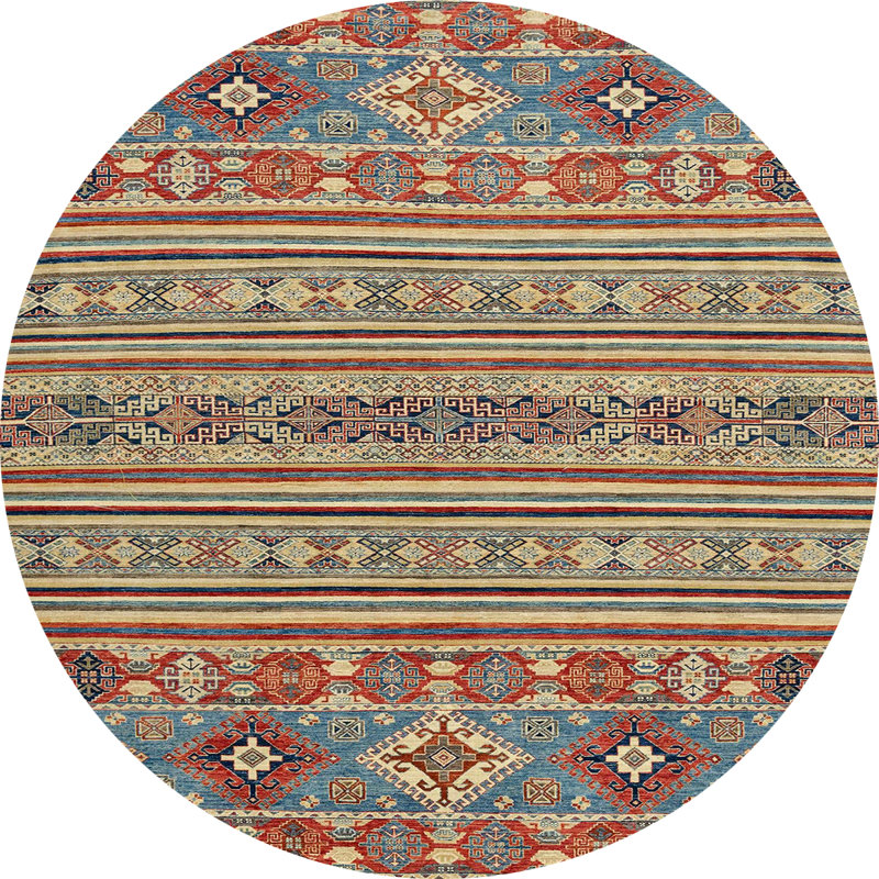 Tapis abstrait moderne 2757, Rond 7 pi