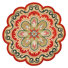 Brown/Red/Gold/Ivory/Green