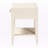 Lynnwood Ivory 1-Drawer & 1-Shelf Nightstand With Metal Pull, 22.69" H X 17.58" W X 15.58" D-568208184