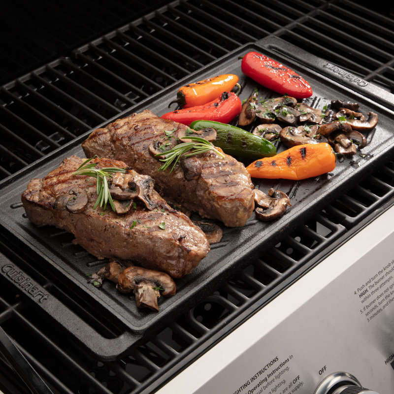 Reversible Cast Iron Griddle Plate