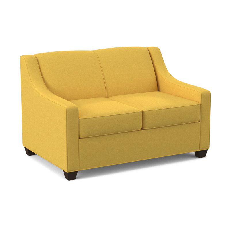 Phillips 52" Square Arm Sofa Bed with Reversible Cushions, Cafelle, Antic Mimosa