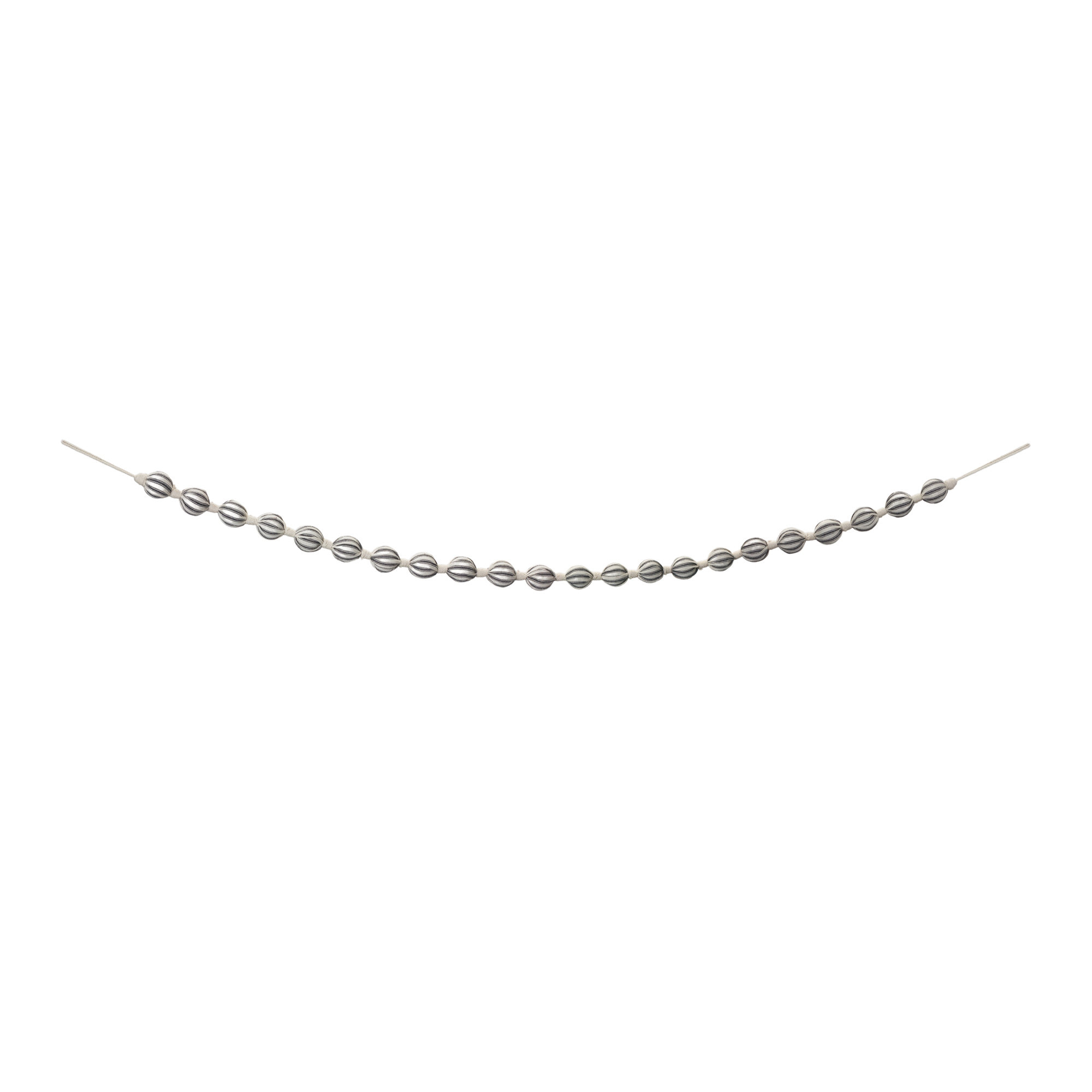68.25'' in. Faux Garland, Cream/Black
