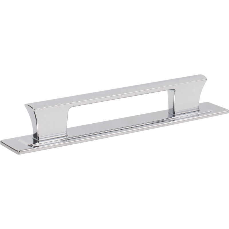 Zander 12" Center To Center Bar Pull, 5 1/16", Polished Chrome