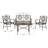 Pafford Ornate Iron Conversation Set-307925860