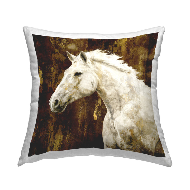 Coussin blanc avec étalon blanc