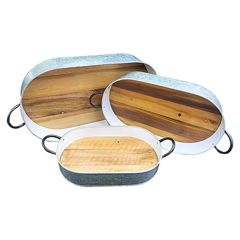 Myhanh Metal Tray - Set of 3