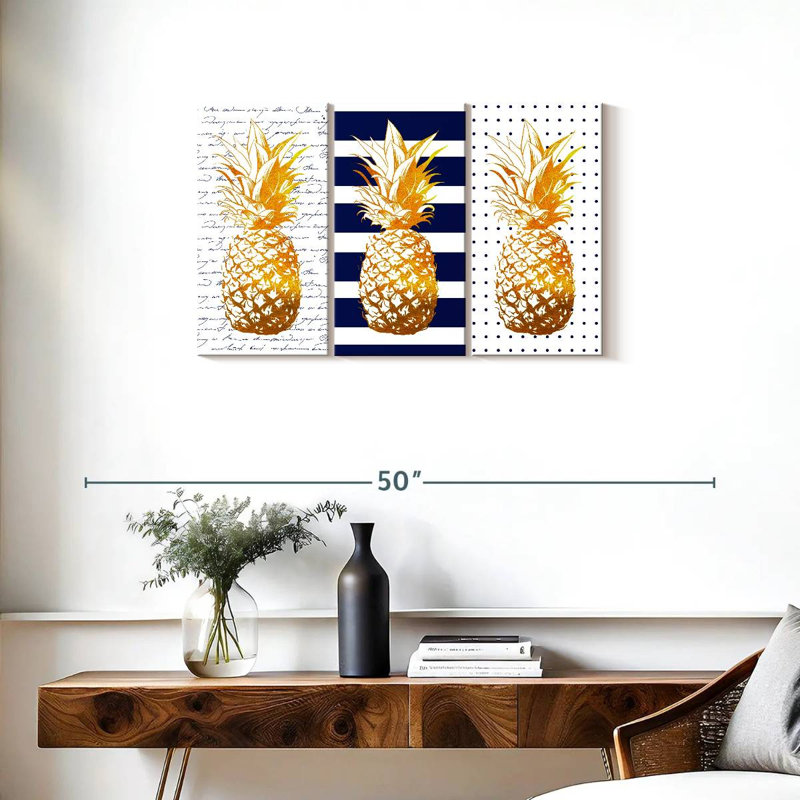 Impression sur toile marine, H 20 po x l 33 po x 1,25 po