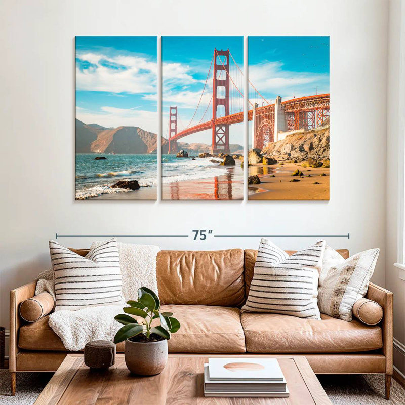 Lilie Golden Gate Beach Coast, 42" H x 65" W