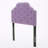 Light Purple Linen-like Fabric Twin Headboard - Tufted Diamond Stitch With Nailhead Trim & Adjustable Metal Legs-475084085