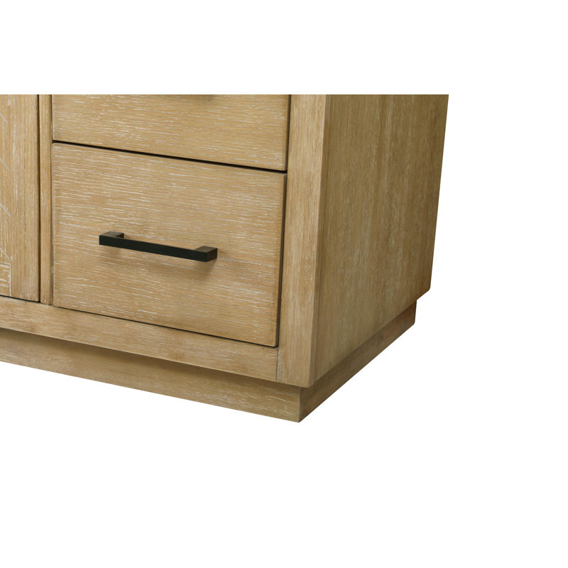 Meuble-lavabo simple 60 po, Lin chêne