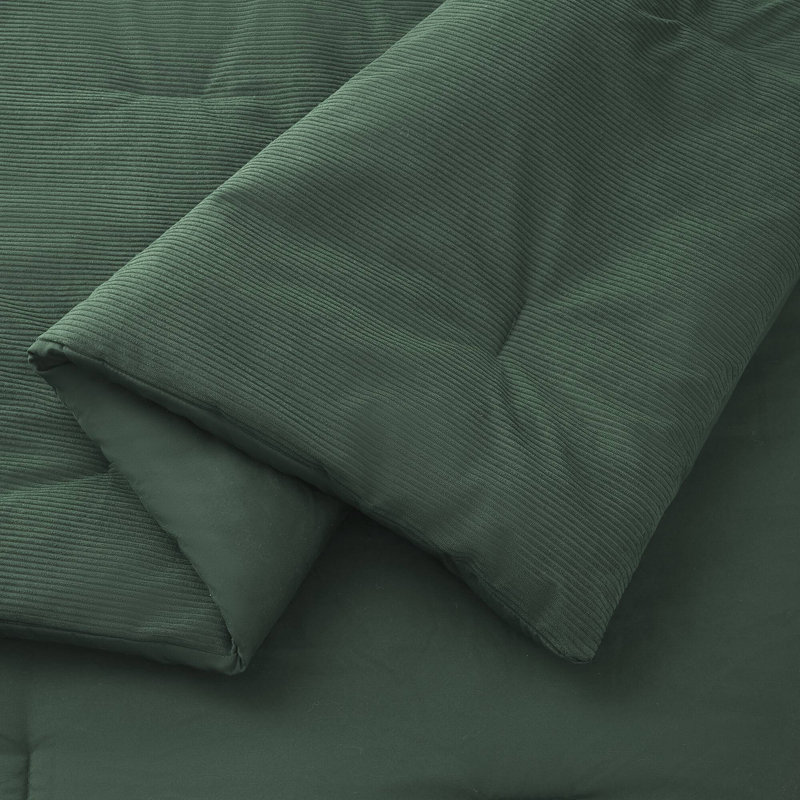 Ensemble d'édredon 2 pièces Stafford, Vert, Simple/Simple TG