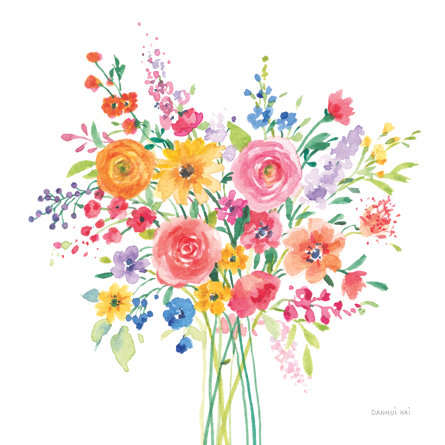 Sunshine Flowers by Danhui Nai - Print