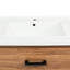 Meuble-lavabo de 48 po avec lavabo simple en céramique, armoire rectangulaire et rangement pour tiroirs de couleur traditionnelle 48,8 po