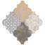 Riga 24" x 22" Ceramic Patterned Wall & Floor Tile