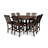 POLYWOOD Vineyard 9-Piece Nautical Trestle Bar Set-29563496