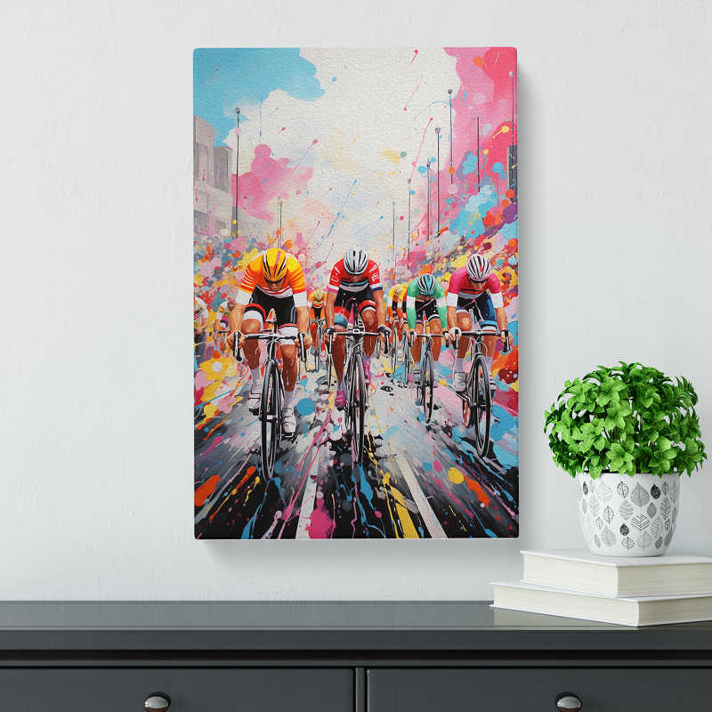 Tour De France Contemporary - Print, 50cm H x 35cm W x 3cm D