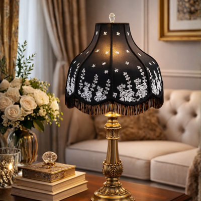 Royal Designs, Inc. Victorian Scalloped Fringe Lamp Shades