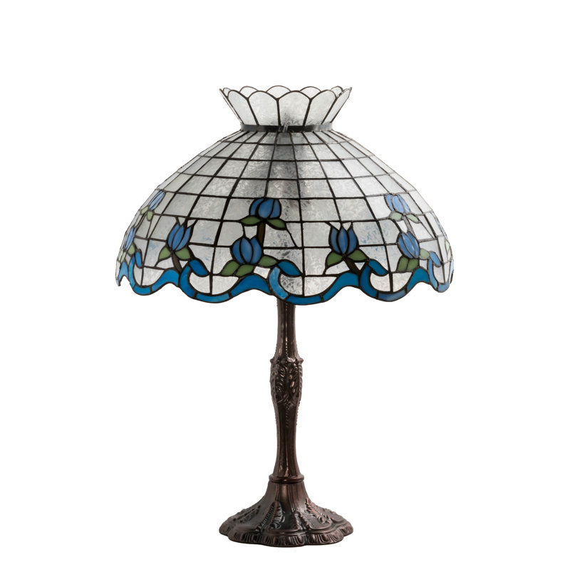 Aqib Table Lamp, Blue/Clear 