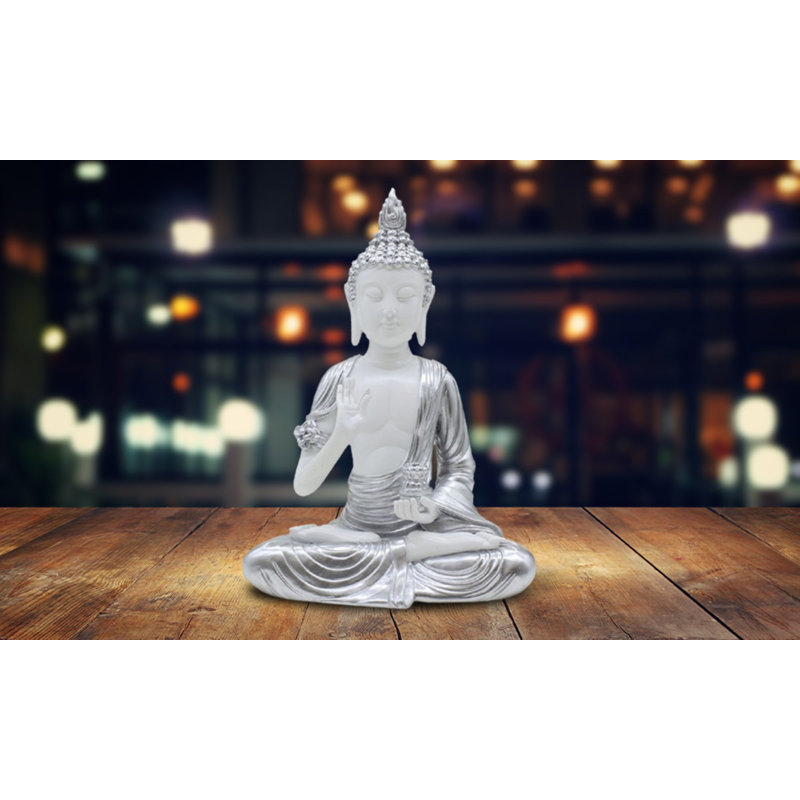 Figurine bouddha thaï argent 8,5 po