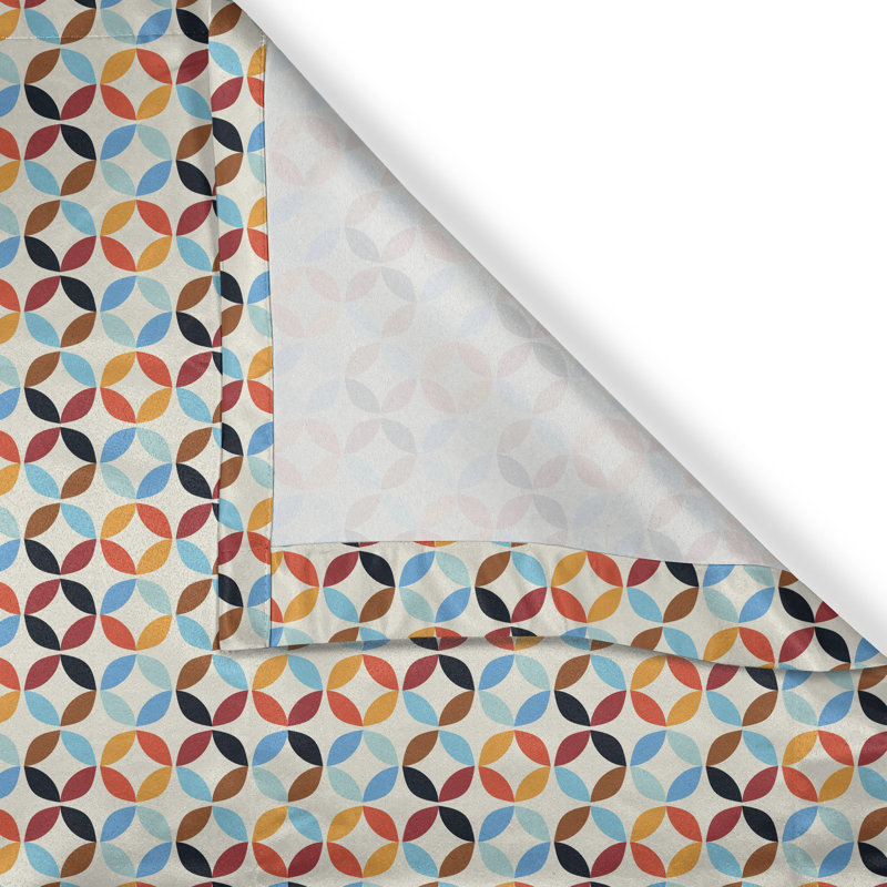 Multicolore drapeaux de fenêtre à œillets décoratifs 2 panneaux Dakota Fields, 50 po x 84 po, L 50 po x L 108 po