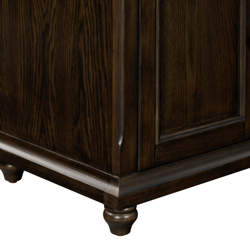 Commode 4 tiroirs John, Noyer foncé