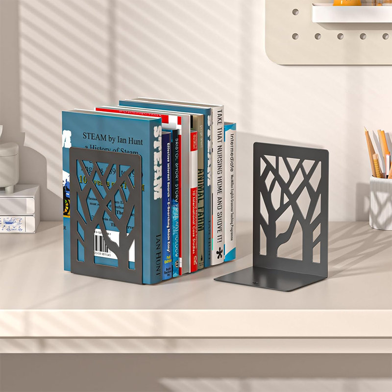  Serre-livres en métal Modern Tree Design