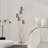 Elegant Floor Lamp, Gold & Beige, 17.3 x 17.3 x 63.0 inches | Metal Body with Fabric Cap, Base Plate Diameter: 11.8 inches | 5 x E14 Socket (Max 40W) | Modern Glam Design for Living Room & Bedroom Decor-2083932309-2083932308