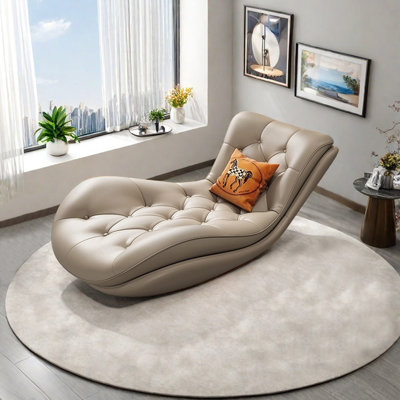 Ergonomic recliner with solid wood frame