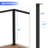 Cable Railing Corner Post 90 Degree L-Drilled 36"x2"x2" Surface Mount One-Post Corner Solution Black Cable Railing Post with Grommets Cable Railing System Kit Indoor Outdoor