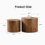 Ensemble de 2 tables basses rondes en bois Nesting-130149481