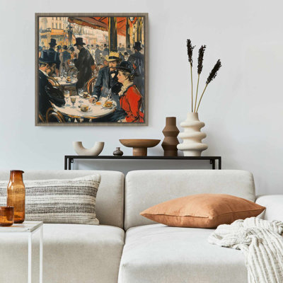 Service - Blue Framed Canvas Art | Stylish Design