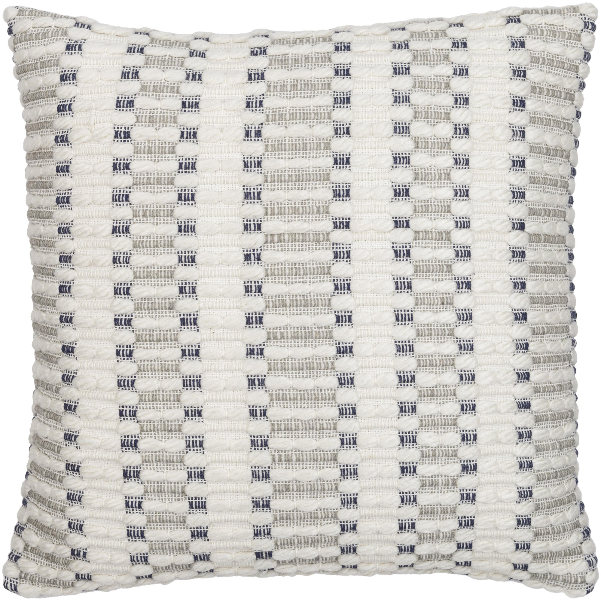 Rotterdam Geometric Throw Pillow, 22"H x 22"W, Down Blend