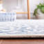 Tapis bleu / ivoire touffeté à la main Aliss-431121133