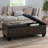 Upholstered PU Leather Storage Ottoman - DBL TOP (old sku N757P254559B)