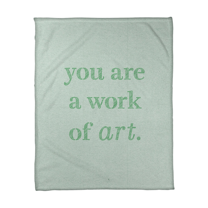 Sewn Throw Blanket, Medium, 30" W x 40" L, Dark Green