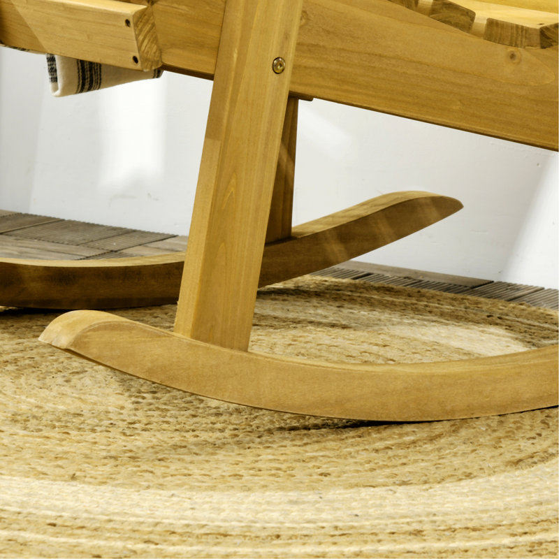 Chaise berçante en bois Kwang