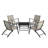 COSCO 5-Piece Folding Sling Chat Set