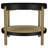 Black Round End Table