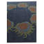 Tapis carré bleu marine Myrick