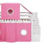 Lit mezzanine simple avec tente et tour
