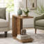 Table de bout en C, table de chevet en bois-1367910038