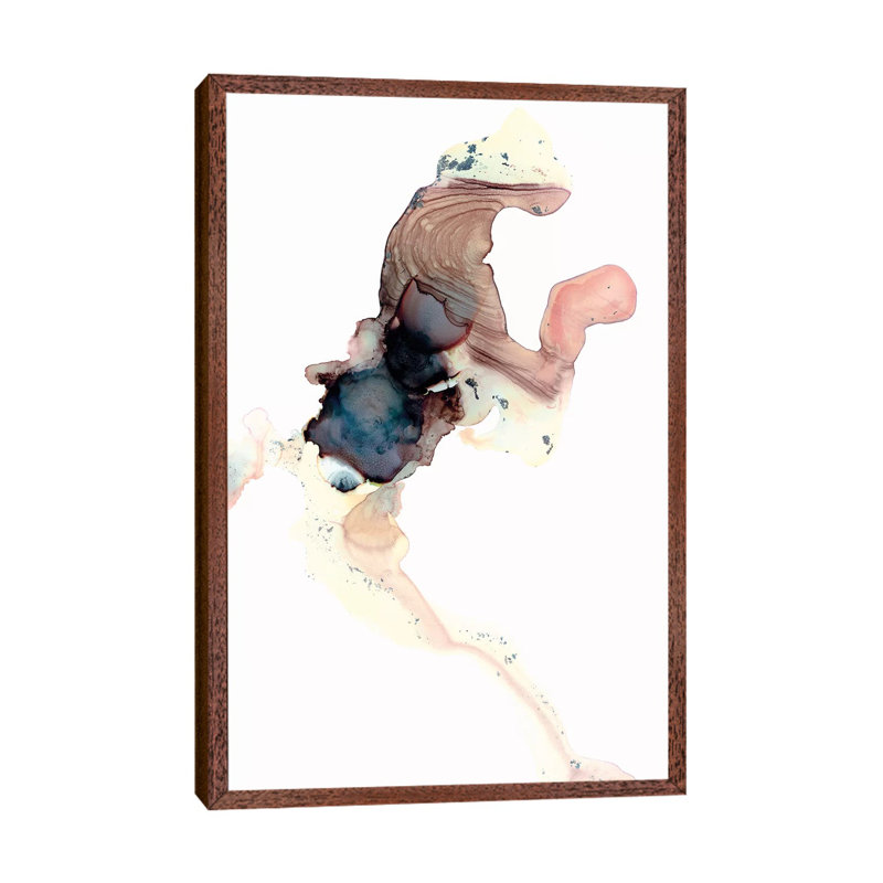 Cardamom Rose 1 Piece Painting on Canvas, 66.04 cm H x 45.72 cm W, Classic Brown Wood Framed