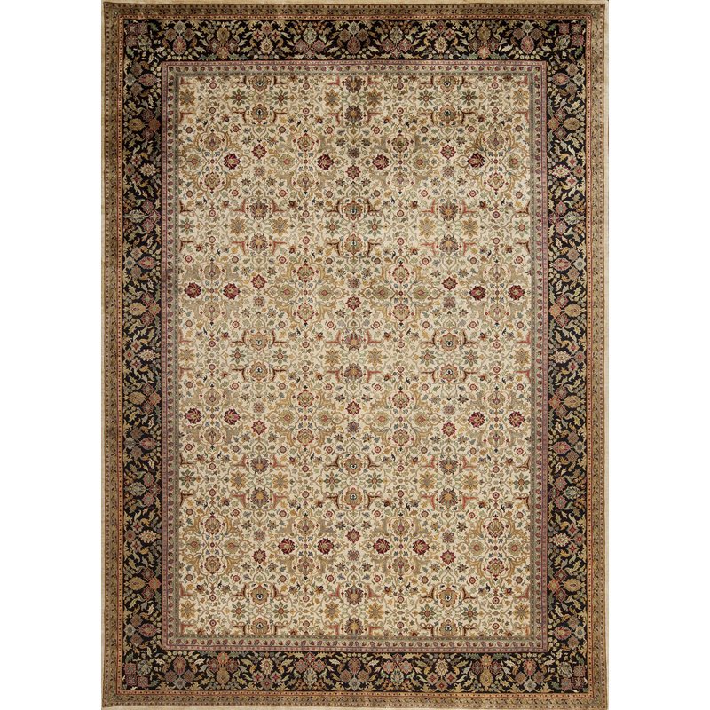Golden Age Hand Knotted Wool Area Rug, Rectangle 5' x 7'