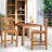 Elzas Teak Outdoor Stool-55051300