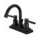 Kingston Brass Concord Two-Handle 3-Hole Deck Mount 4" Centerset Bathroom Faucet with Brass Pop-Up