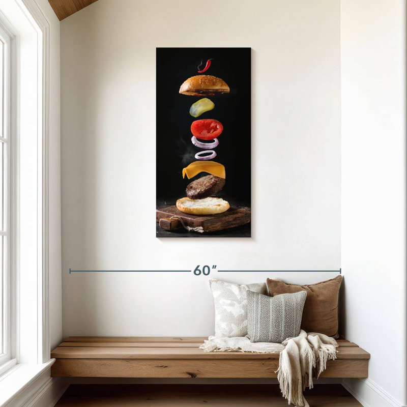 Burger, 42" H x 21" W