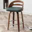 Tabourets de bar pivotants en faux cuir Hesson-140248719-192604106
