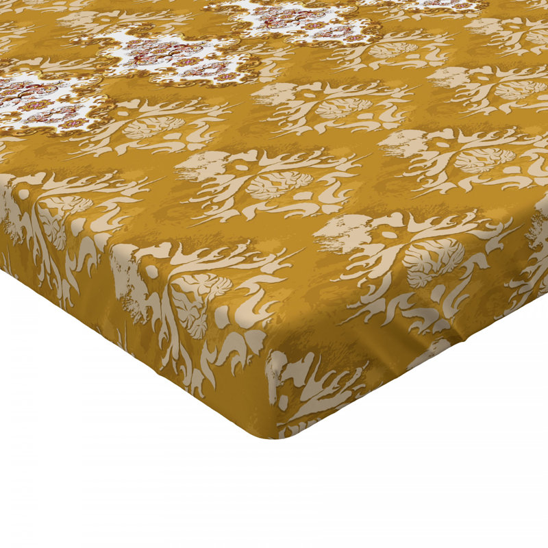 Microfiber Floral Fitted Sheet, Twin Fitted Sheet